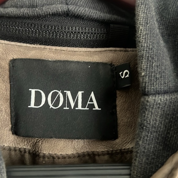 Doma Leather Jacket with Hood - Picture 16 of 16